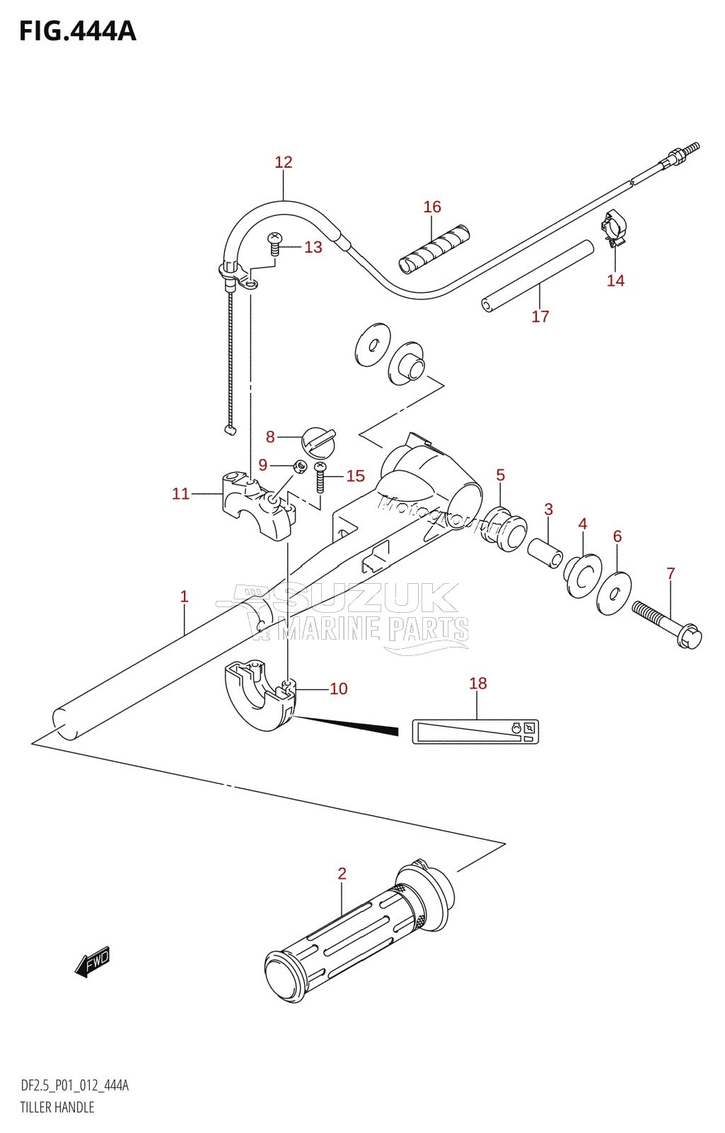 TILLER HANDLE