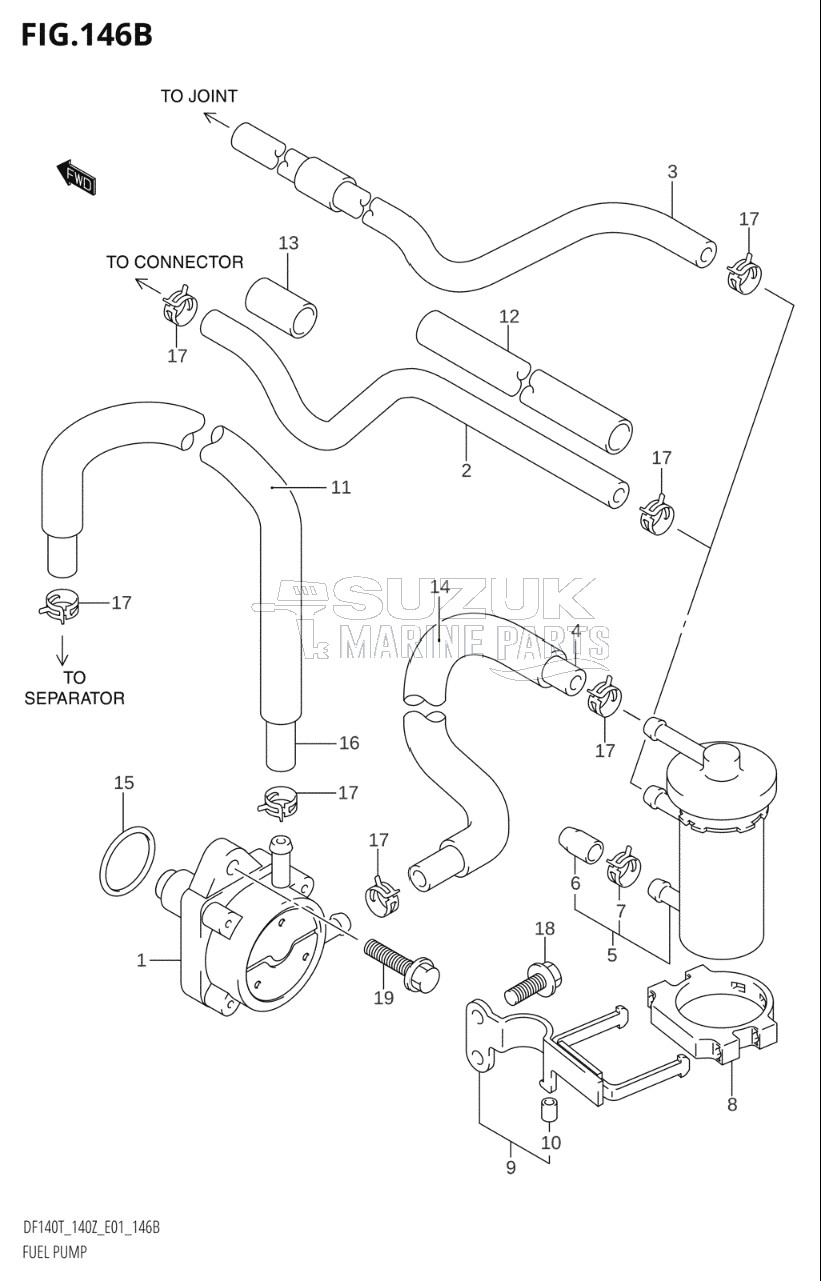 FUEL PUMP (DF140T:(K6,K7,K8,K9,K10),DF140Z:(K6,K7,K8,K9,K10,011))