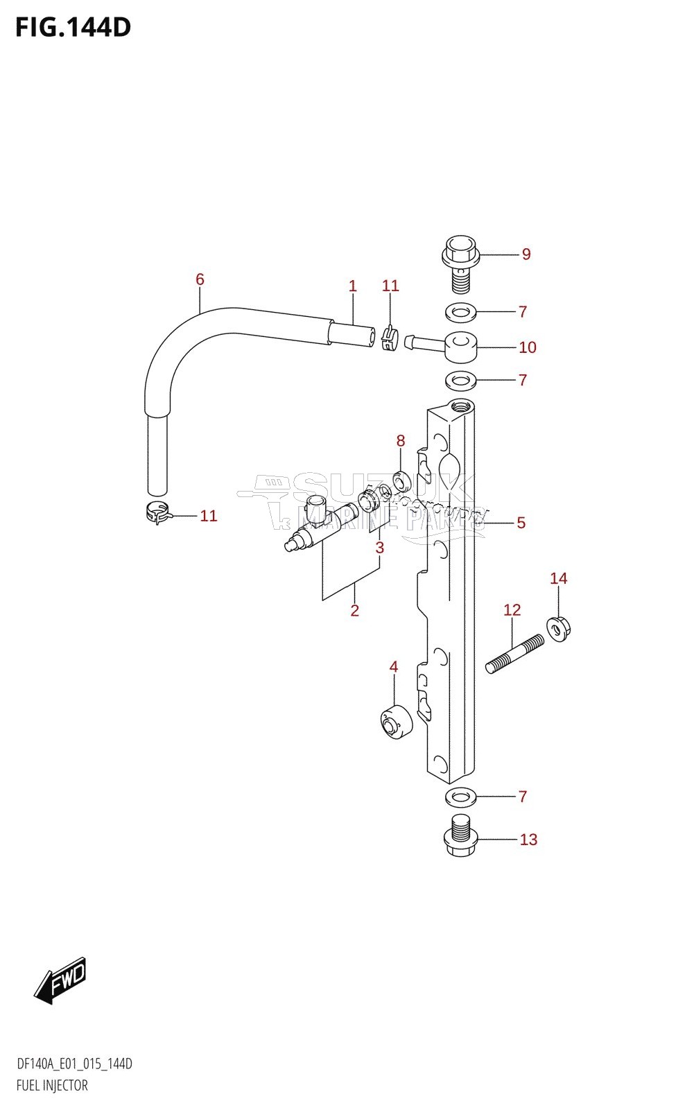 FUEL INJECTOR (DF115AZ:E01)