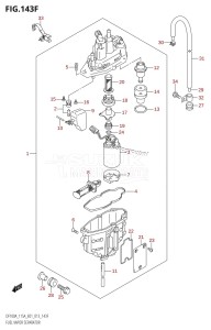 DF140AZ From 14003Z-310001 (E01 E40)  2013 drawing FUEL VAPOR SEPARATOR (DF115AZ:E40)