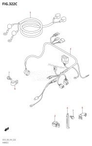 DF25 From 02503F-410001 (E03)  2014 drawing HARNESS (DF25Q:E03)