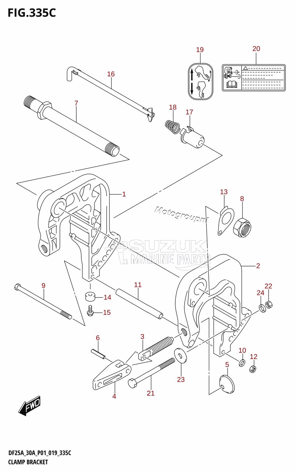 CLAMP BRACKET (DF30A)