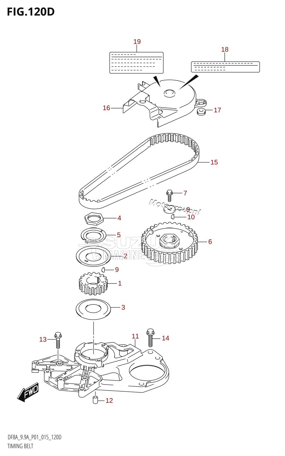 TIMING BELT (DF9.9AR:P01)