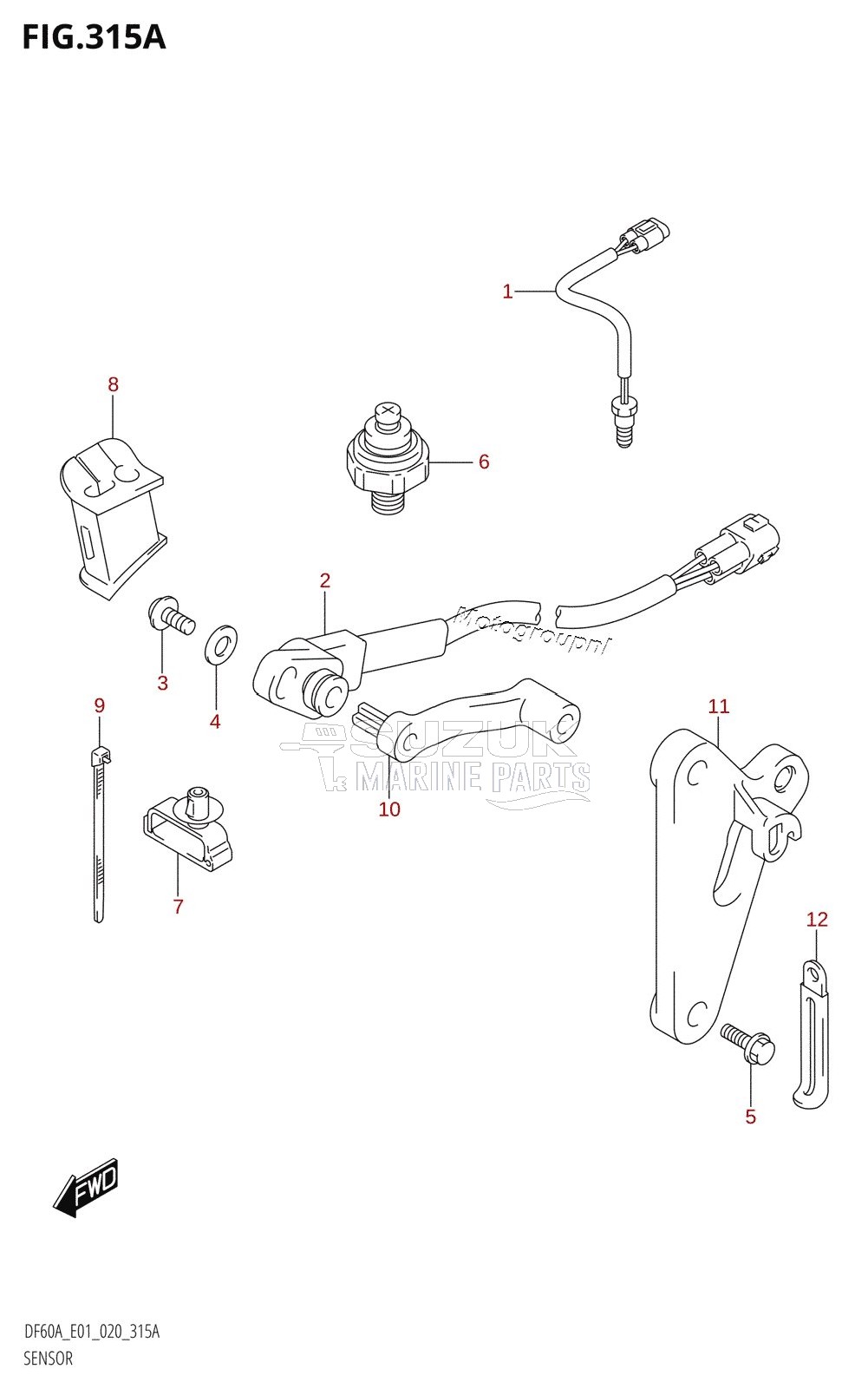 SENSOR (DF40A,DF40ATH,DF50A,DF50ATH)