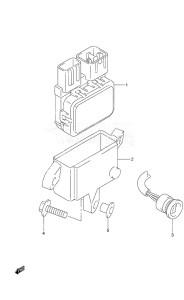 DF 20A drawing PTT Switch Remote Control w/Power Tilt