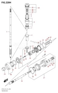 DF250 From 25003F-510001 (E01 E40)  2015 drawing TRANSMISSION (DF225Z:E40)