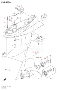 DF115A From 11503F-410001 (E01 E40)  2014 drawing GEAR CASE (DF100AT:E01)