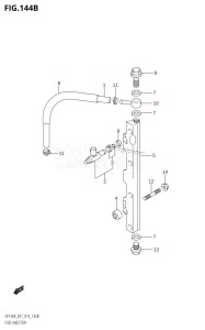 DF100A From 10003F-410001 (E01 E40)  2014 drawing FUEL INJECTOR (DF100AT:E40)