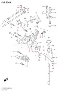 DF115BSS From 11507F-340001 (E03)  2023 drawing CLUTCH SHAFT