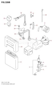 DF115T From 11502F-110001 (E40)  2011 drawing PTT SWITCH /​ ENGINE CONTROL UNIT (K4,K5,K6,K7,K8,K9,K10,011)