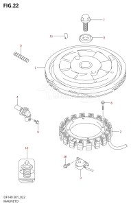 DF140 From 14001Z-980001 (E01 E40)  2009 drawing MAGNETO