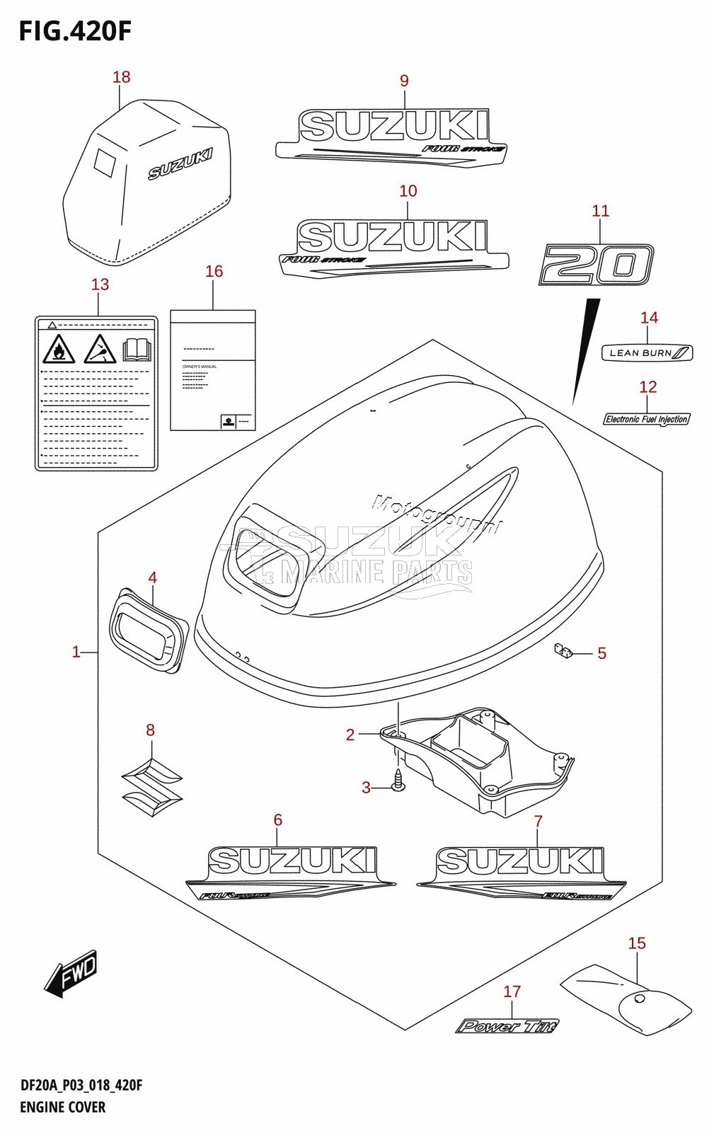 ENGINE COVER (DF20AT,DF20ATH)