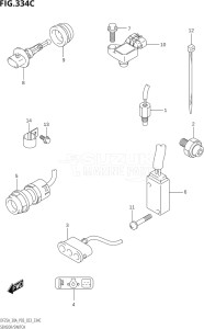 02504F-340001 (2023) 25hp P03-U.S.A (DF25A    DF25AT    DF25ATH    DT25K) DF25A drawing SENSOR / SWITCH (DF25ATH,DF30ATH)