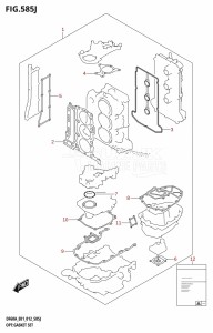 DF40A From 04003F-210001 (E01)  2012 drawing OPT:GASKET SET (DF60AQH:E40)