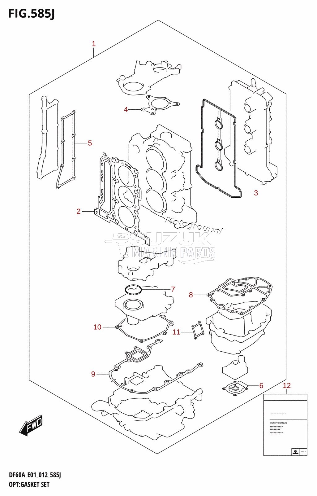 OPT:GASKET SET (DF60AQH:E40)