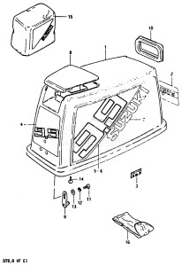 DT9.9 From 00993-406191-412879 ()  1984 drawing ENGINE COVER