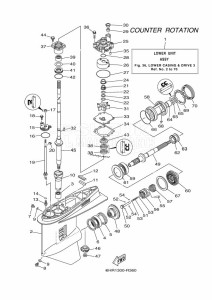 LF150CA-GRAPHIC-SET drawing PROPELLER-HOUSING-AND-TRANSMISSION-3