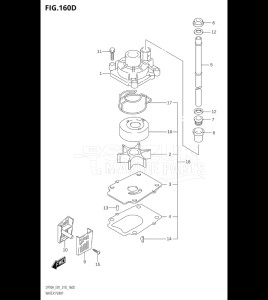 09003F-810001 (2018) 90hp E01 E40-Gen. Export 1 - Costa Rica (DF90AT  DF90ATH) DF90A drawing WATER PUMP (DF70A:E40,DF70ATH:E40)