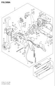 11504F-810001 (2018) 115hp E03-USA (DF115AST) DF115AST drawing OPT:REMOTE CONTROL (E40)