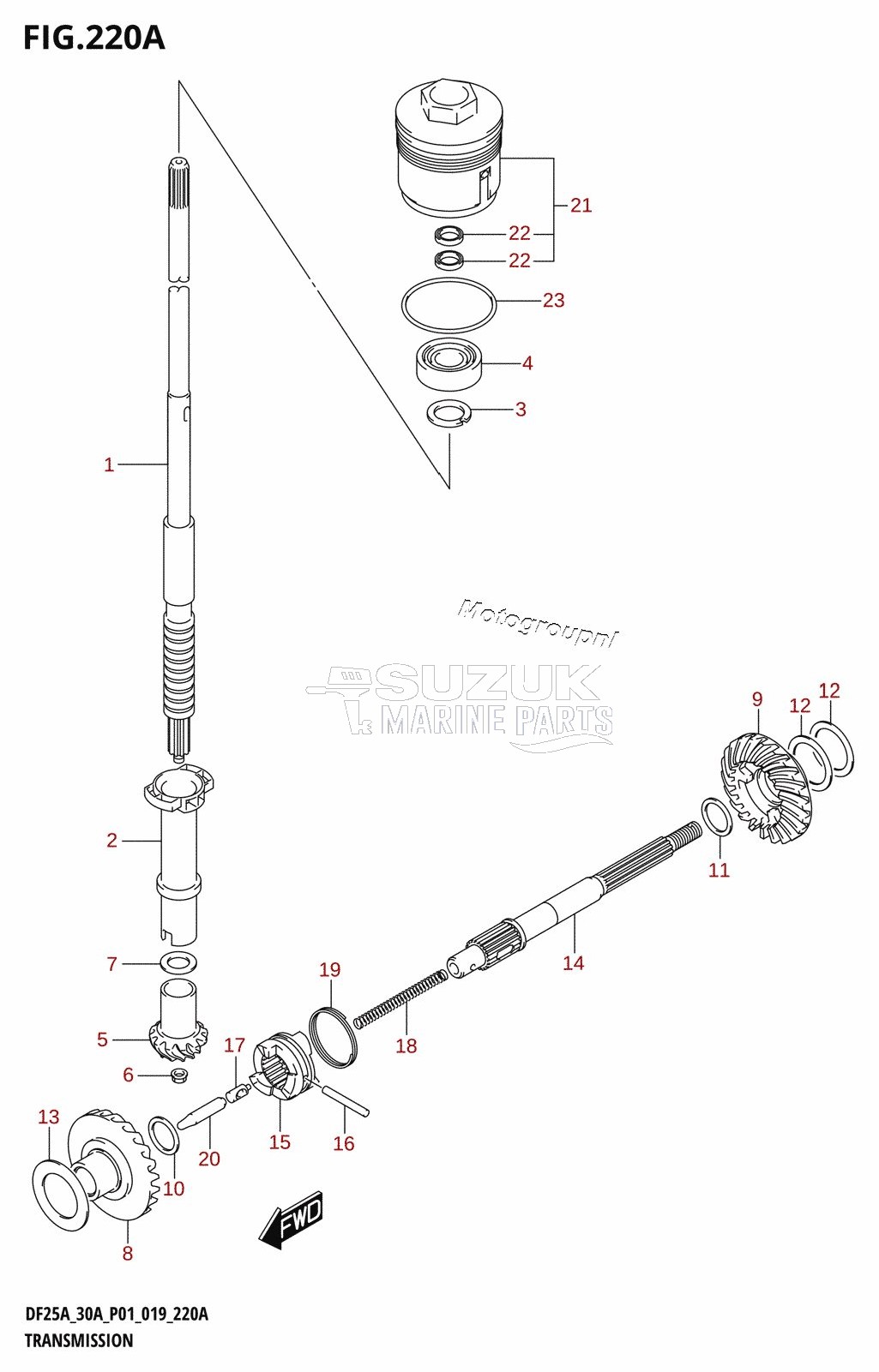 TRANSMISSION (DF25A,DF25AR,DF25AT,DF25ATH)