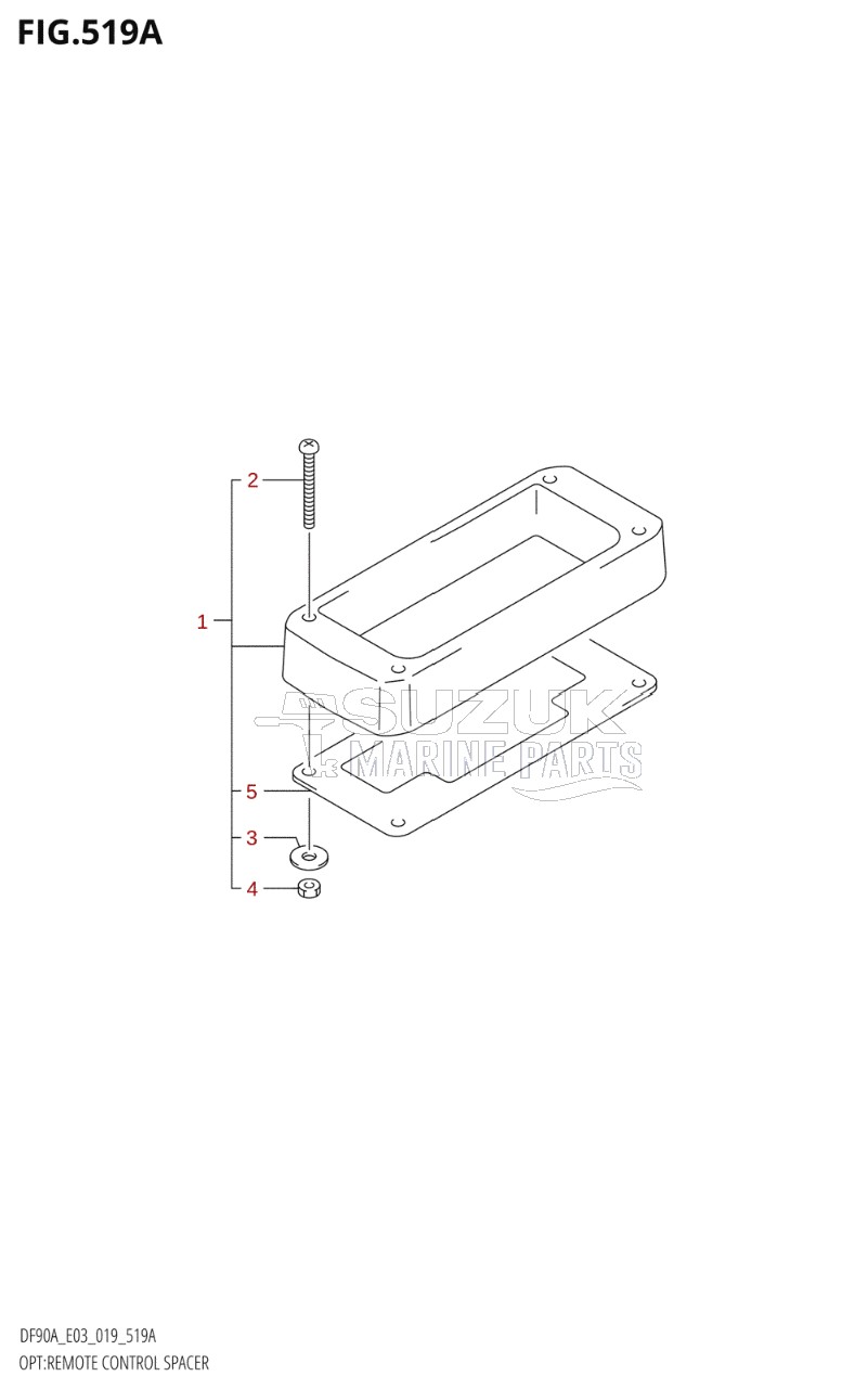 OPT:REMOTE CONTROL SPACER