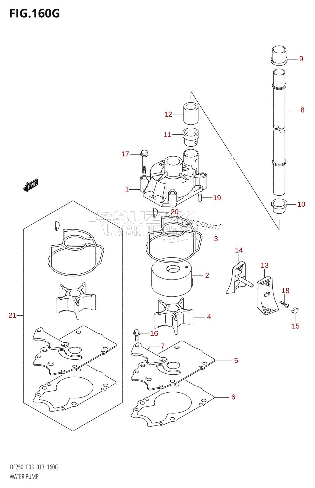 WATER PUMP (DF250ST:E03)