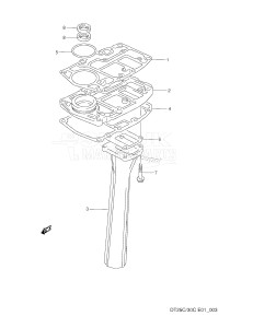 DT25C From 02507-010001 ()  1990 drawing EXHAUST TUBE