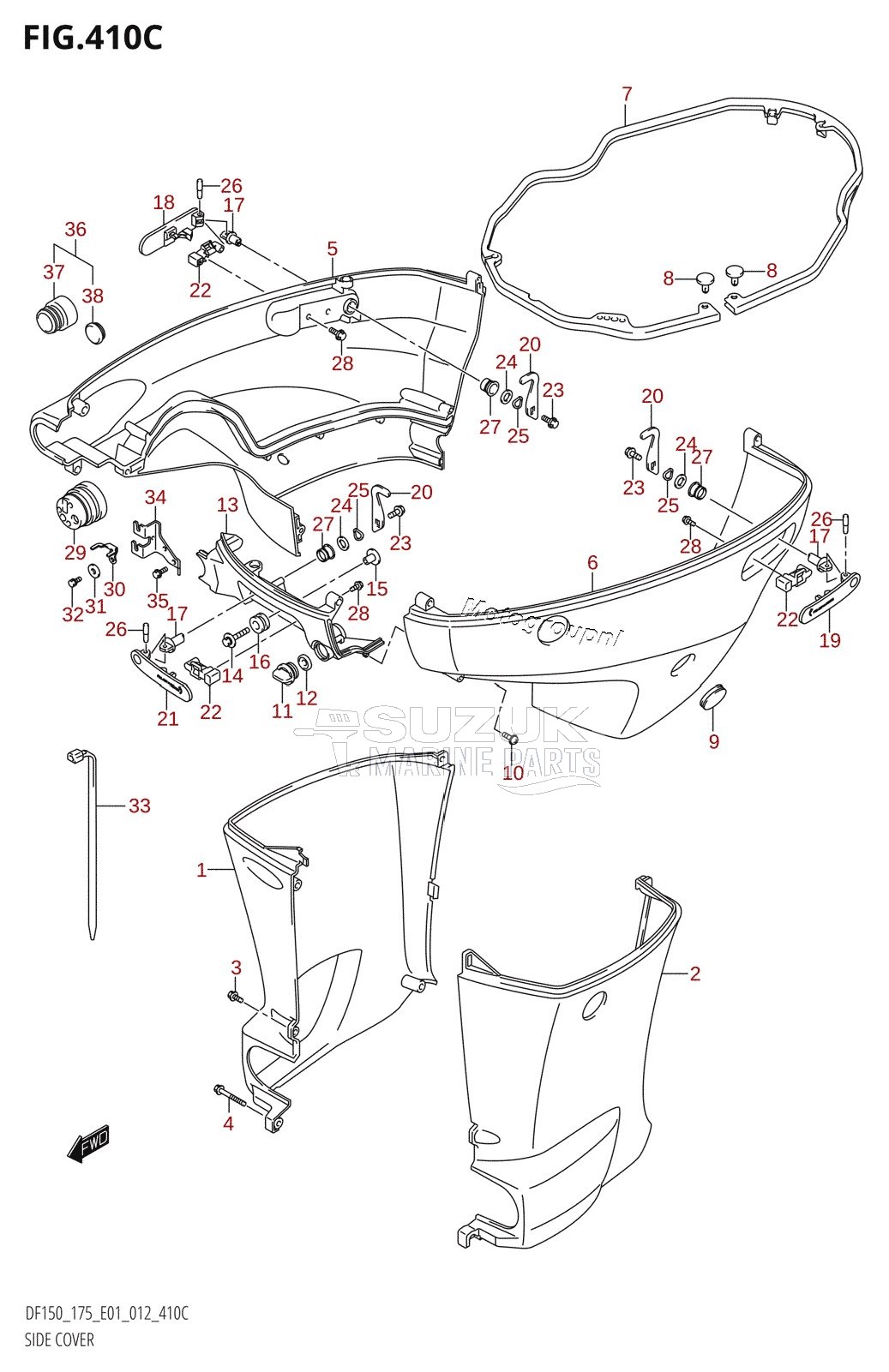 SIDE COVER (DF150Z:E01)