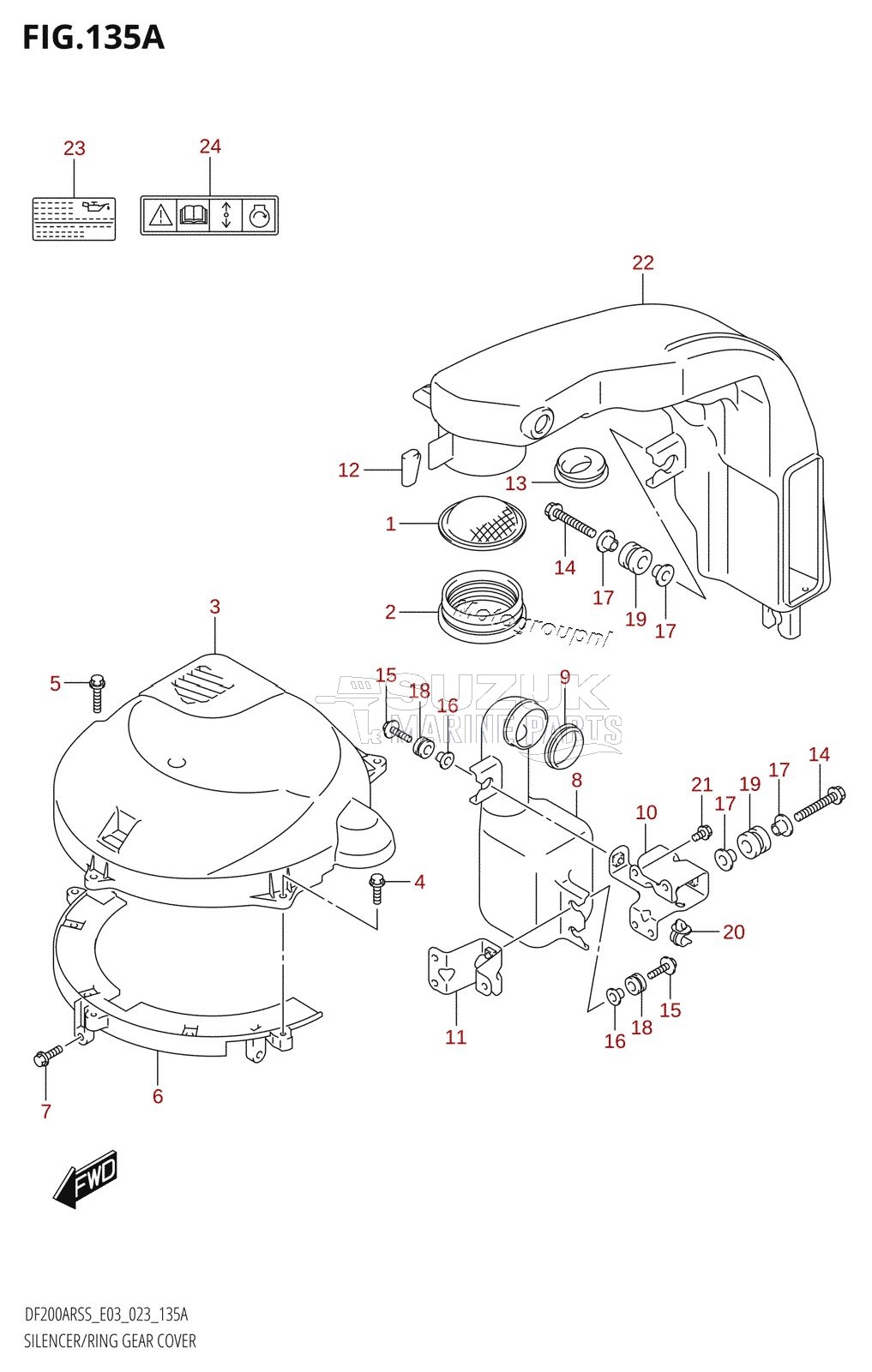 SILENCER /​ RING GEAR COVER