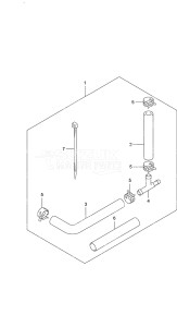 Outboard DF 90A drawing Water Pressure Gauge Sub Kit