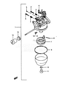 DT8 From 0801-001001 ()  1986 drawing DT8 CARBURETOR