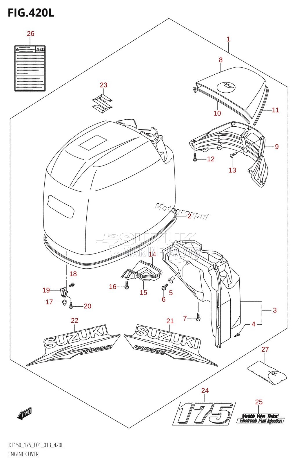 ENGINE COVER (DF175Z:E01)