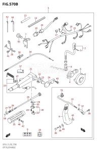 DF9.9 From 00992F-421001 (P03)  2004 drawing OPT:TILLER HANDLE (DF9.9R:(K5,K6,K7,K8,K9))