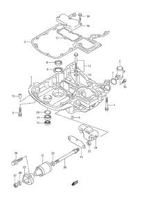 Outboard DF 140 drawing Engine Holder