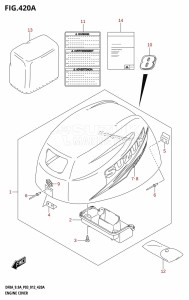 DF8A From 00801F-610001 (P01)  2016 drawing ENGINE COVER (DF8A:P03)