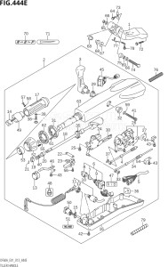 05003F-310001 (2013) 50hp E01-Gen. Export 1 (DF50A  DF50ATH) DF50A drawing TILLER HANDLE (DF60AQH:E40)