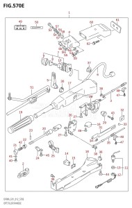 DF70A From 07003F-310001 (E01 E40)  2013 drawing OPT:TILLER HANDLE (DF90A:E01)