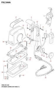 DF60A From 06002F-110001 (E03)  2011 drawing OPT:REMOTE CONTROL ASSY SINGLE (1)