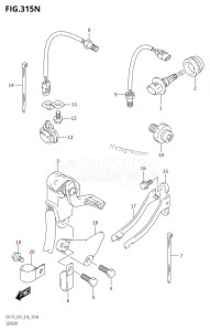 DF175T From 17502F-610001 (E01 E40)  2016 drawing SENSOR (DF175Z:E01)