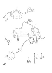 DF 25 V-Twin drawing Harness Remote Control