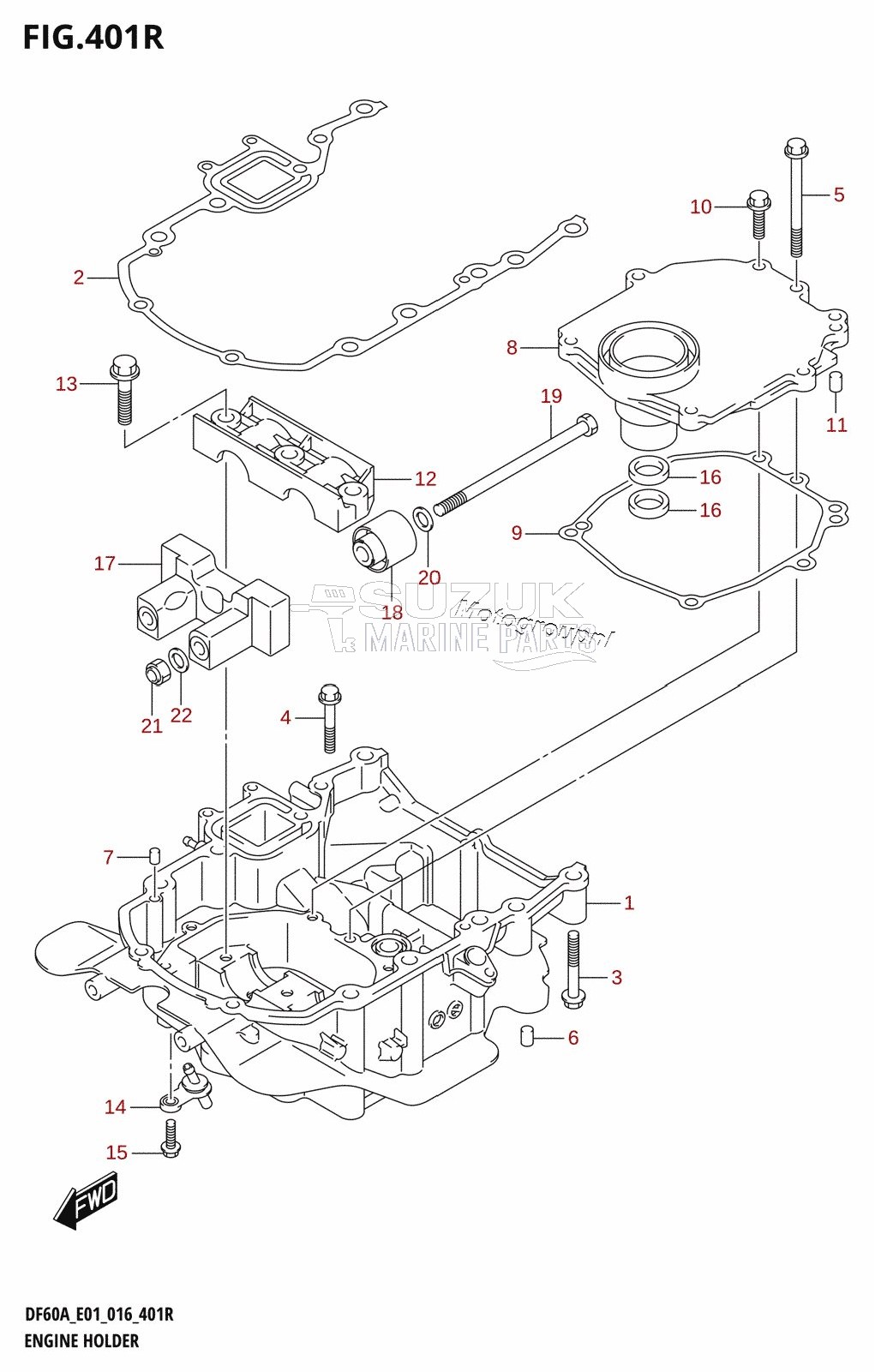 ENGINE HOLDER (DF60AVT:E01)