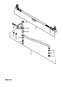 DT25 From 02503-405316-407354 ()  1984 drawing OPTIONAL : TIE-ROD /​ EXTENSION BAR