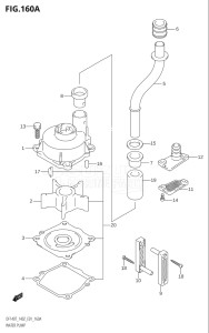 14002F-010001 (2010) 140hp E01 E40-Gen. Export 1 - Costa Rica (DF140TK10  DF140WTK10) DF140 drawing WATER PUMP ((DF140T,DF140Z):(K2,K3,K4,K5,K6))