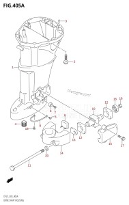 DF25 From 02503F-110001 (E03)  2011 drawing DRIVE SHAFT HOUSING