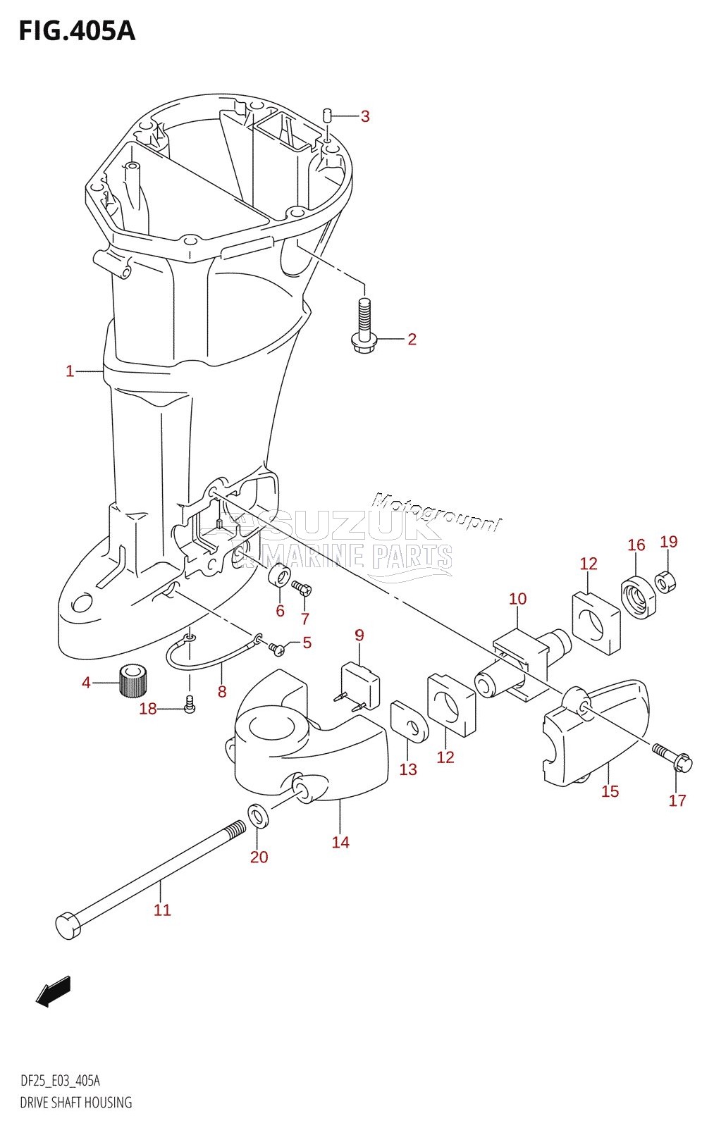 DRIVE SHAFT HOUSING