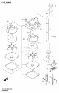 DF40A From 04004F-240001 (E34-Italy)  2022 drawing WATER PUMP ((DF60AVT,DF60AVTH):E40)