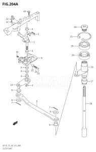 17502F-310001 (2013) 175hp E01 E40-Gen. Export 1 - Costa Rica (DF175T) DF175T drawing CLUTCH SHAFT