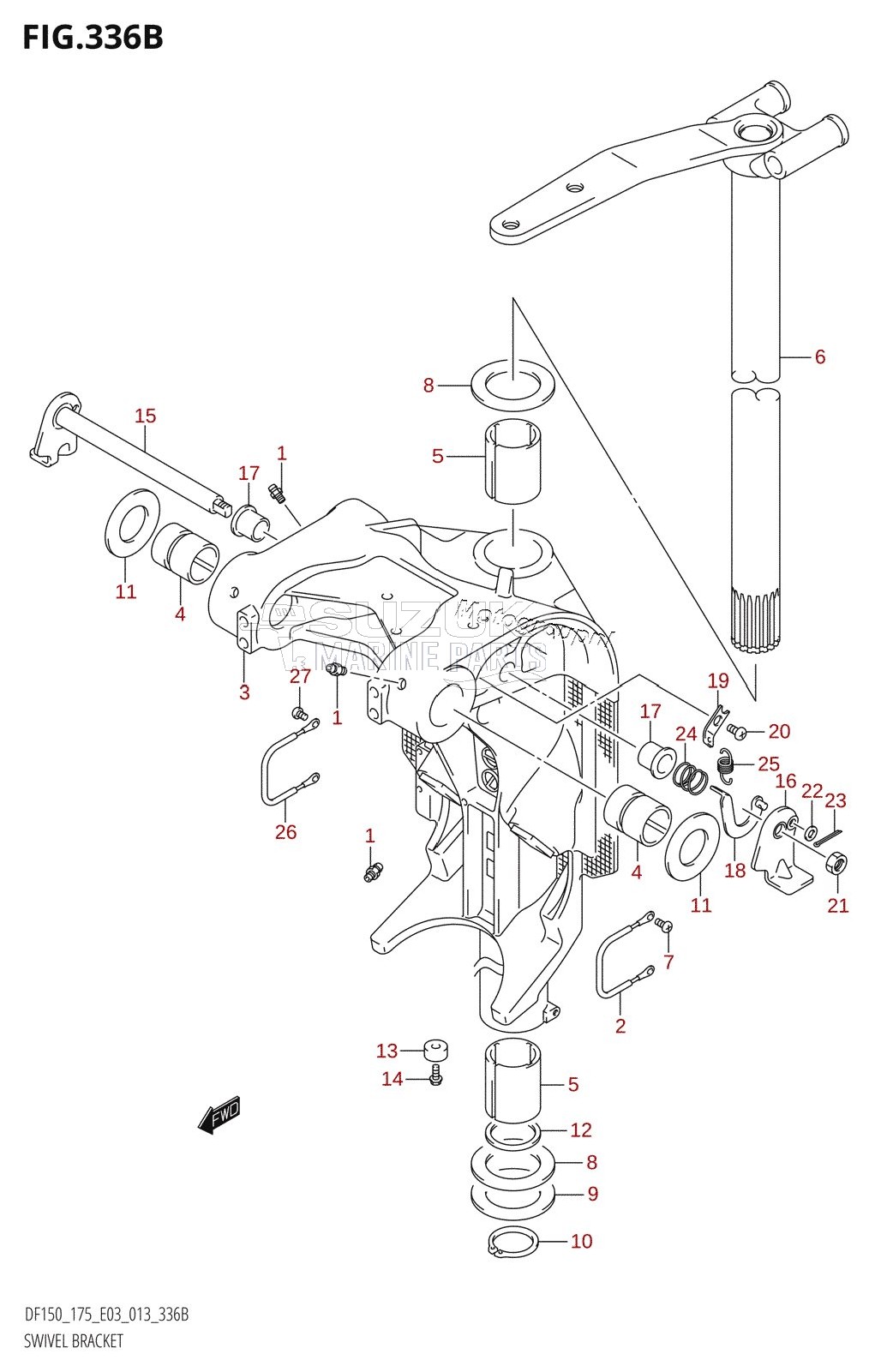 SWIVEL BRACKET (DF150Z:E03)