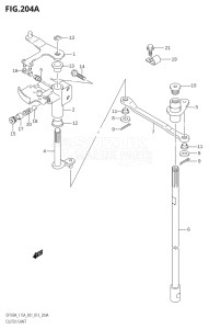 11503F-310001 (2013) 115hp E01 E40-Gen. Export 1 - Costa Rica (DF115AT) DF115A drawing CLUTCH SHAFT