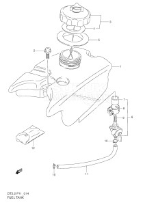 DT2.2 From 00222-421001 ()  2004 drawing FUEL TANK